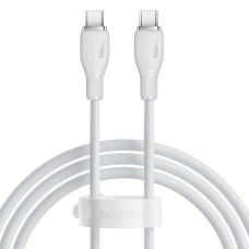 Кабель Baseus Pudding Series Fast Charging Cable Type-C to Type-C 100W 5A 1.2m White P10355702221-00