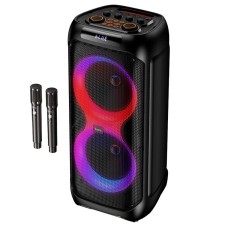 Портативна колонка Bluetooth HOCO DS82 RGB Inspiration karaoke з 2-ма мікрофонами 160W Black