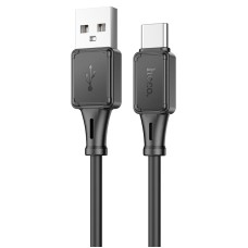 Кабель HOCO X101 Assistant silicone charging data cable USB to Type-C 3A 1m Black