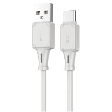 Кабель HOCO X101 Assistant silicone charging data cable USB to Type-C 3A 1m Grey