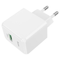 Мережевий зарядний пристрій Hoco CS12A Ocean single port charger 18W White