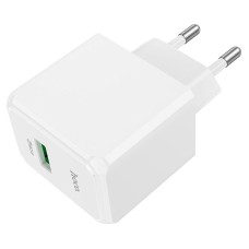 Мережевий зарядний пристрій Hoco CS12A Ocean single port charger 18W White