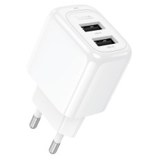 Мережевий зарядний пристрій Hoco CS51A Surplus dual port charger 12W White