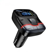 FM-трансмітер HOCO DFM02 Pino car with Bluetooth PD45W QC3.0 Black