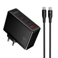 Мережевий зарядний пристрій HOCO N85 Vigoroso charger Type-C cable 100W Black