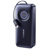 Повербанк портативний акумулятор Power bank Baseus EnerCore CR11 Retractable Cable 45W 10000 mAh Black E0027G00