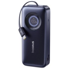 Повербанк портативний акумулятор Power bank Baseus EnerCore CR11 Retractable Cable 45W 10000 mAh Black E0027G00