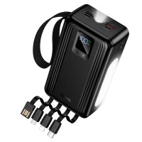 Повербанк портативний акумулятор Power bank Hoco J173A Jingyao 30000 mAh Black