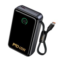 Повербанк портативний акумулятор Power bank Hoco Q54 Shine 45W 20000 mAh Grey