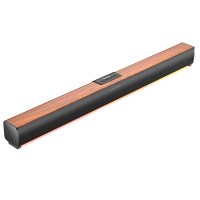 Портативна колонка Bluetooth HOCO DS56 Bamboo atmosphere light speaker 30W Brown