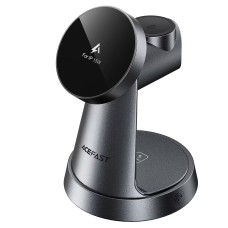 Бездротова зарядка ACEFAST E48 3in1 wireless charging desktop stand 15W Grey