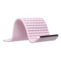 Антиковзний складаний килимок тримач для телефонів HOCO HD19 Soberano flexible desktop stand Pink
