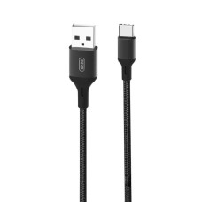Кабель XO NB143 Braided charging cable USB to Type-C 2.4A 1m Black