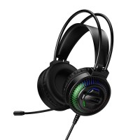 Дротові навушники HOCO W118 Extreme headphones RGB Black