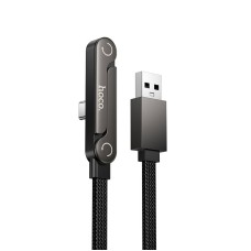 Кабель HOCO U150 Exquisite bracket charging data cable USB to Type-C 36W 3A 1.2m Black