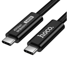 Кабель HOCO US15 USB4 full-featured data cable Type-C to Type-C 240W 5A 1m Black