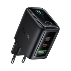 Мережевий зарядний пристрій HOCO N79 charger with TFT display 65W Black