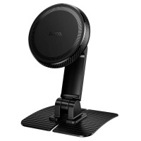 Автомобільний тримач Hoco H111 Nuevo magnetic car holder for center console Black