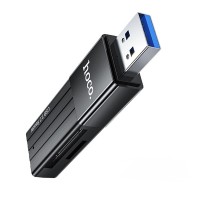 Кардрідер HOCO HB20 Mindful 2в1 SD/TF USB3.0 Black