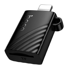 Кардрідер перехідник HOCO HB53 Lightning to TF 2.0 mini card reader Black