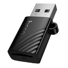 Кардрідер перехідник HOCO HB53 USB-A to TF 2.0 mini card reader Black