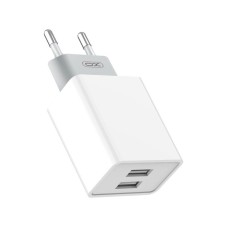 Мережевий зарядний пристрій XO L65 Dual Charger 12W White