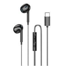 Дротові навушники HOCO DM46 Cool joy digital wire control earphones with microphone Type-C Black