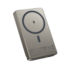 Повербанк портативний акумулятор Power Bank Wiwu Wi-P020 Magnetic Ultra-Thin Series 22.5W 10000 mAh Titanium Gold