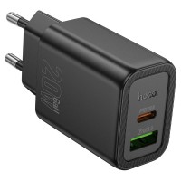 Мережевий зарядний пристрій Hoco N61 Gentle charger 20W Black