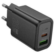 Мережевий зарядний пристрій Hoco N61 Gentle charger 20W Black