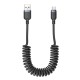 Кабель Yesido CA205C Spring USB to Type-C 18W 3A 1m Black