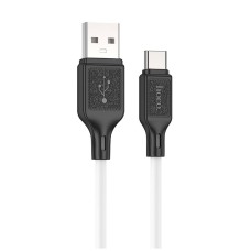 Кабель HOCO X90 Cool silicone charging data cable USB to Type-C 3A 1m White