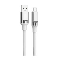 Кабель XO NB251 Liquid Silicone Rubber USB to Type-C 6A 1m White