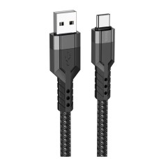 Кабель HOCO U110 charging data cable USB to Type-C 3A 1.2m Black