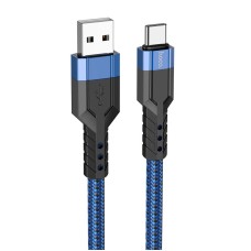 Кабель HOCO U110 charging data cable USB to Type-C 3A 1.2m Blue