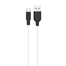 Кабель Hoco X21 Plus Silicone USB to Type-C 3A 2m Black-White