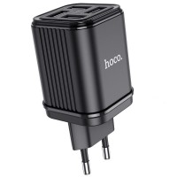 Мережевий зарядний пристрій HOCO C84A Resolute four-port charger 17W Black