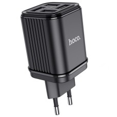 Мережевий зарядний пристрій HOCO C84A Resolute four-port charger 17W Black