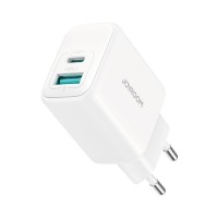 Мережевий зарядний пристрій JoyRoom JR-TCF21 Dual port 20W White