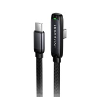 Кабель Borofone BX126 Skillful Nylon Cable Type-C to Type-C 60W 3A 1m Black