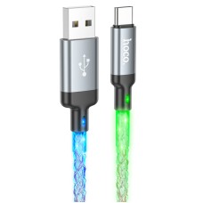 Кабель HOCO U112 Shine charging data cable USB to Type-C 3A 1m Black