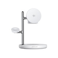 Бездротова зарядка Joyroom JR-W23 4в1 Wireless Charging White