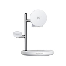 Бездротова зарядка Joyroom JR-W23 4в1 Wireless Charging White