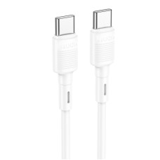 Кабель HOCO X83 Victory charging data cable Type-C to Type-C 60W 3A 1m White