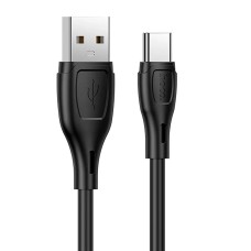 Кабель HOCO X61 Ultimate silicone charging data cable USB to Type-C 3A 1m Black