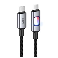 Кабель HOCO U144 New charging data cable Type-C to Type-C 60W 3A 1.2m Black