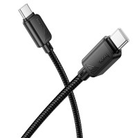 Кабель HOCO X113 Beneficio charging data cable Type-C to Type-C 60W 3A 1m Black