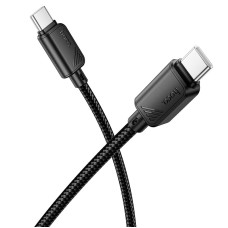Кабель HOCO X113 Beneficio charging data cable Type-C to Type-C 60W 3A 1m Black
