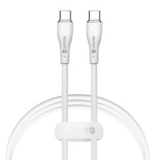 Кабель Veron CC06 Silicone Cable Type-C to Type-C 60W 3A 1m White