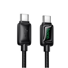Кабель HOCO U146 Mundo charging data cable Type-C to Type-C 60W 3A 1.2m Black